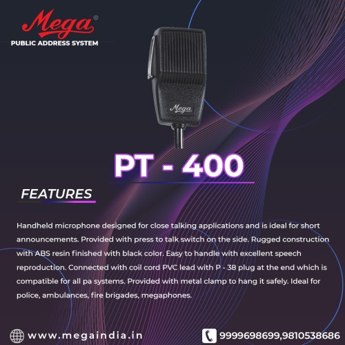 PT 400 P.A. Microphones